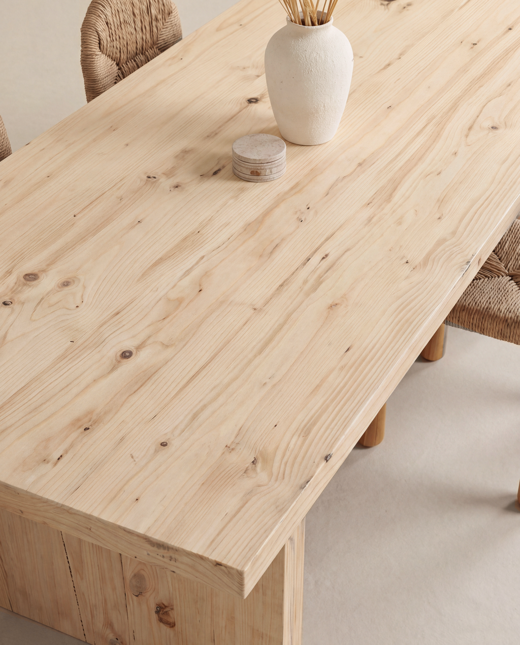 Byron Dining Table — tabletop grain and styling