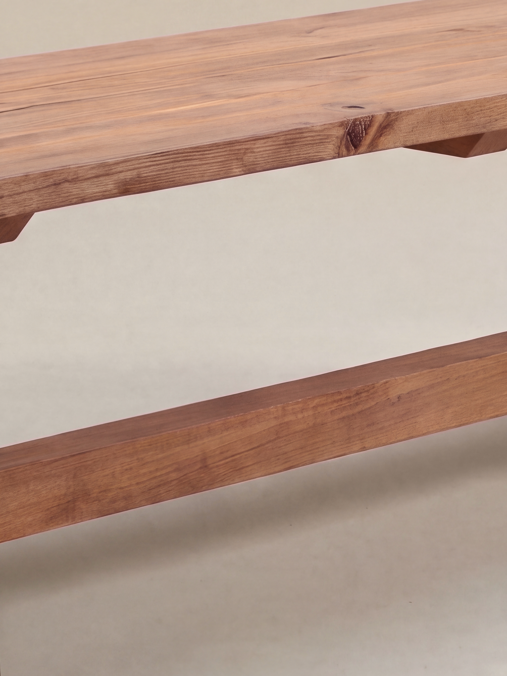 Farmhouse Bench Seat — seat grain and support