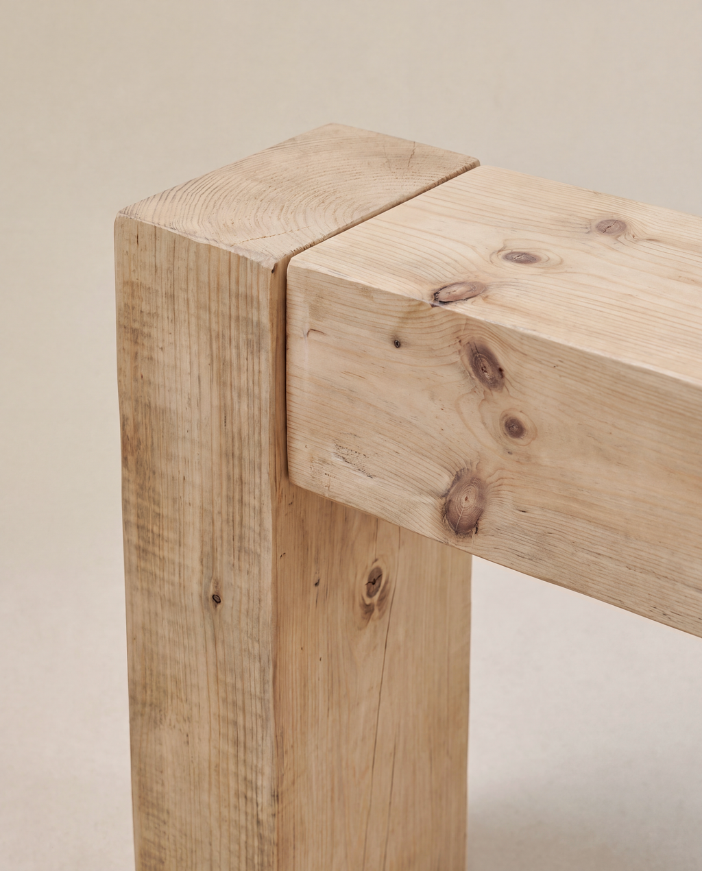 Fuji Hallway Table — Lightwood close-up 1