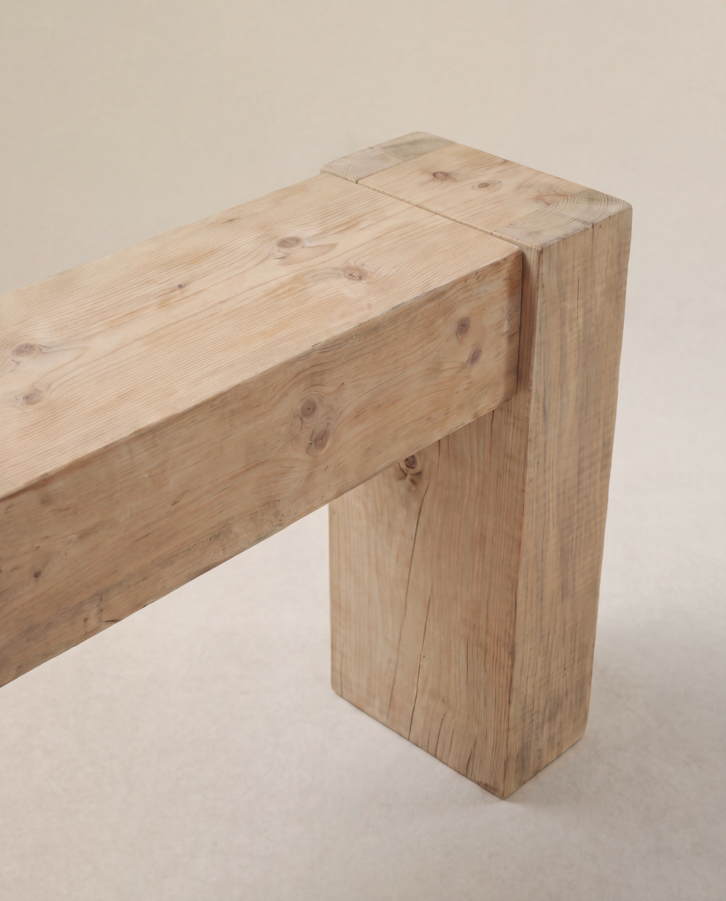 Fuji Hallway Table — Lightwood close-up 3