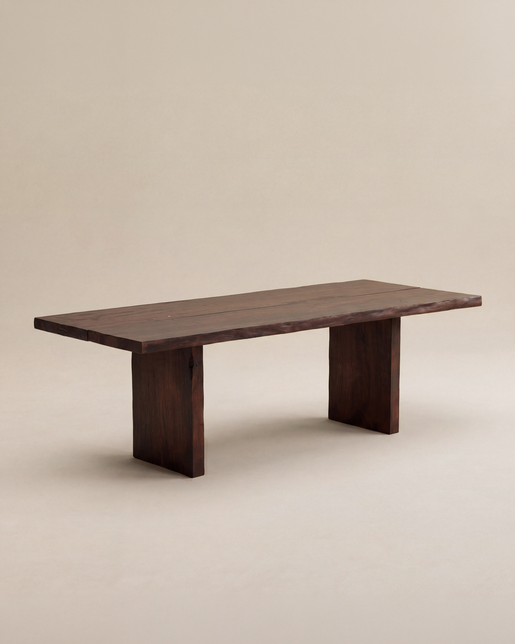 Kyoto Slab Dining Table in Kyoto Brown
