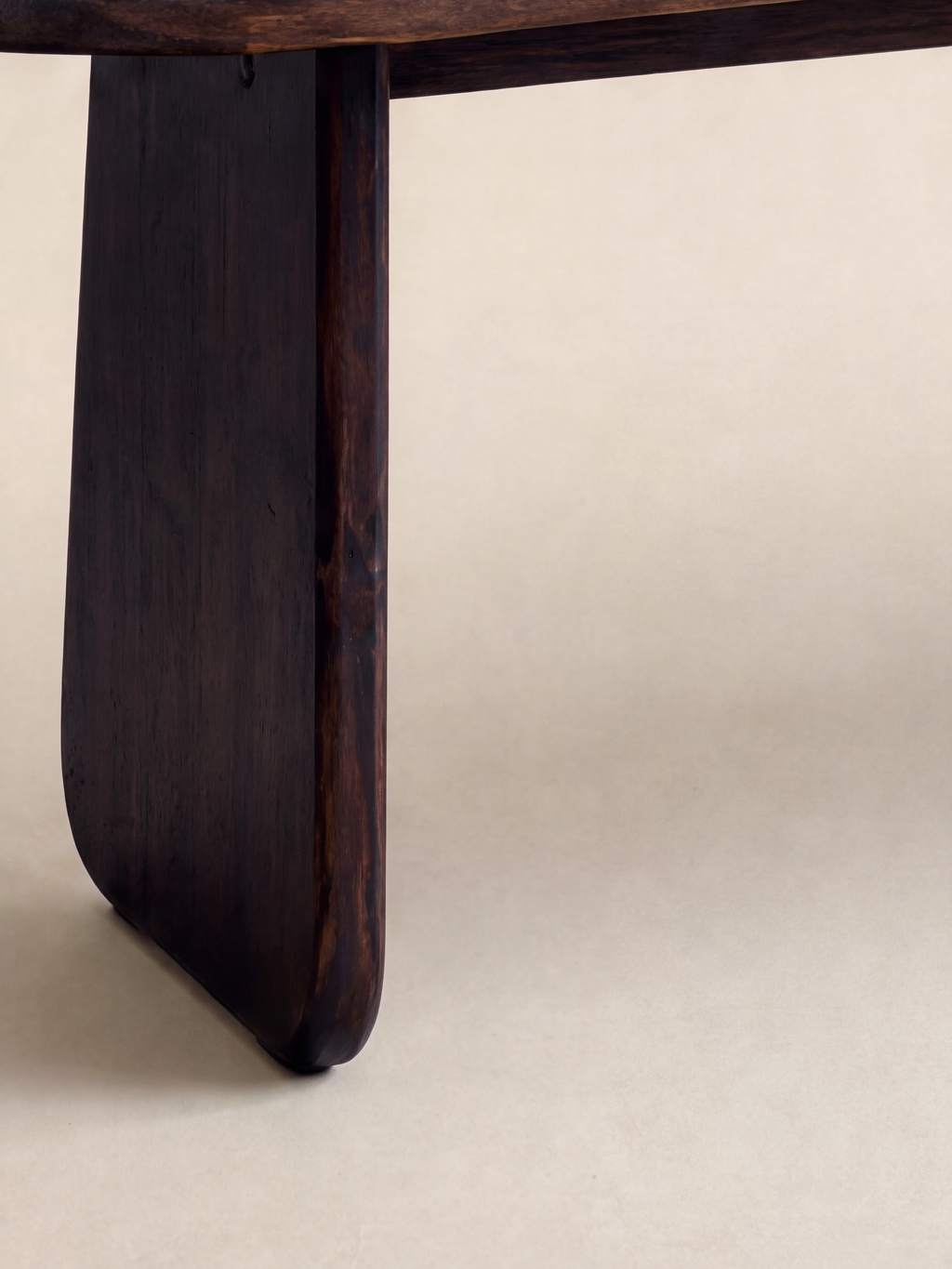 Milo Bench Seat — rounded panel leg