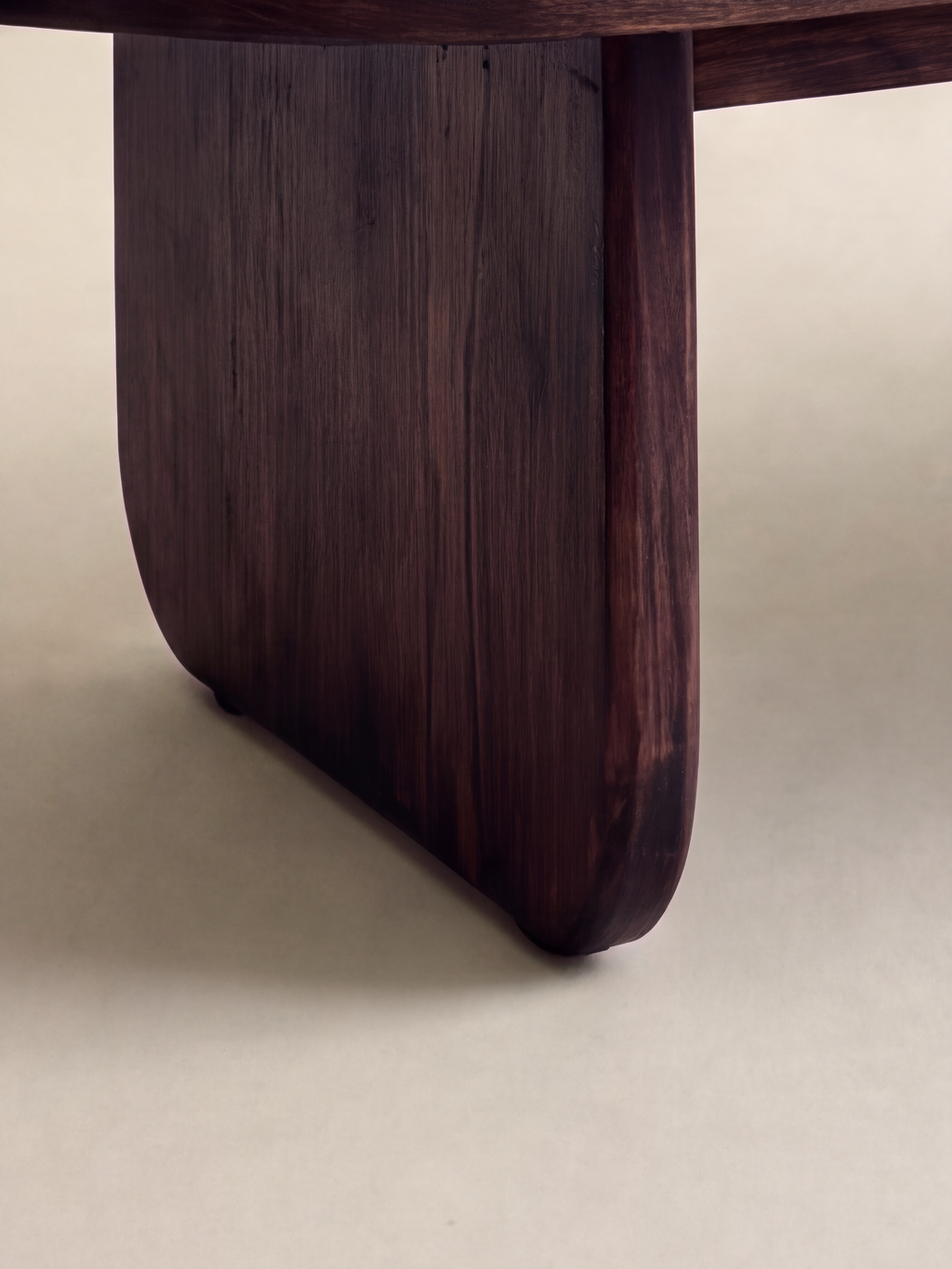 Milo Coffee Table — rounded panel leg