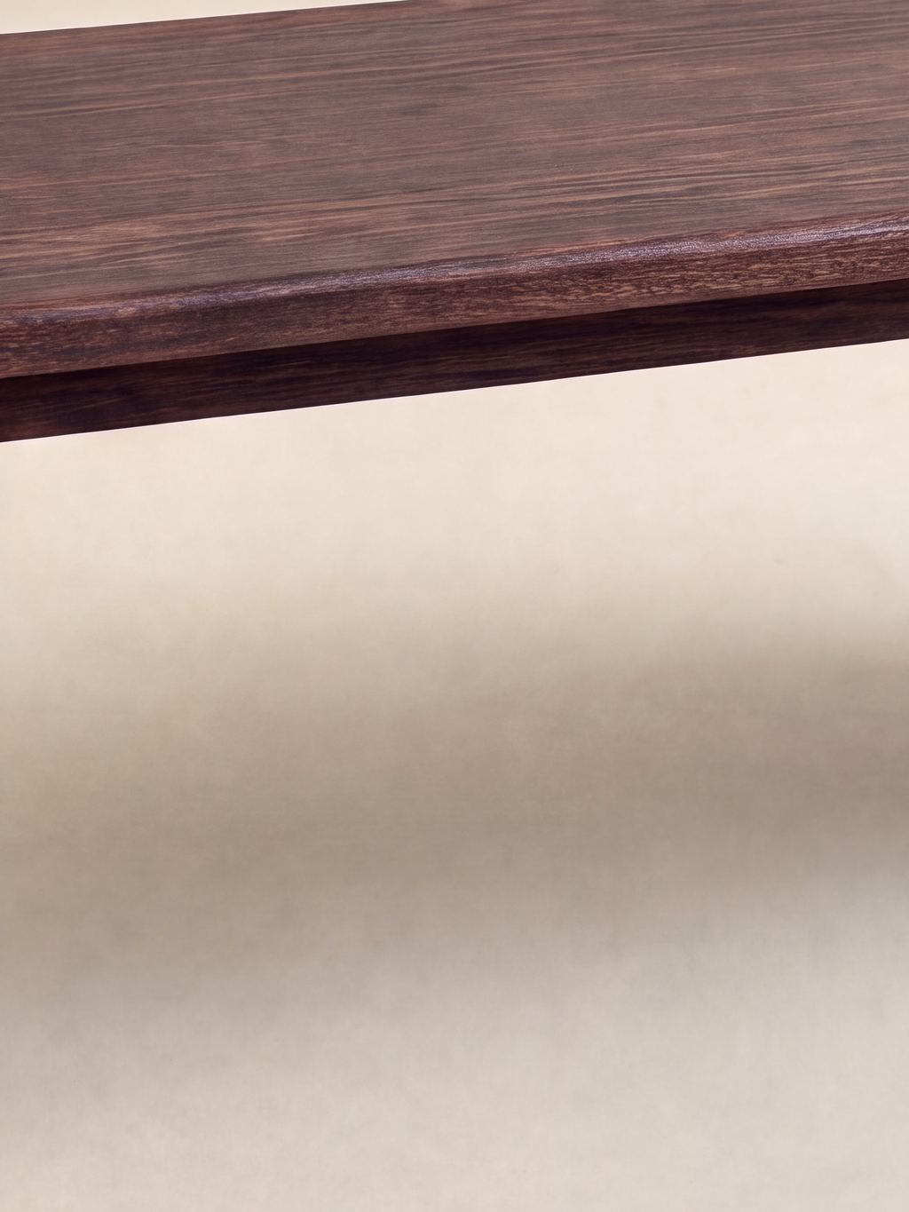 Milo Coffee Table — top edge and rail