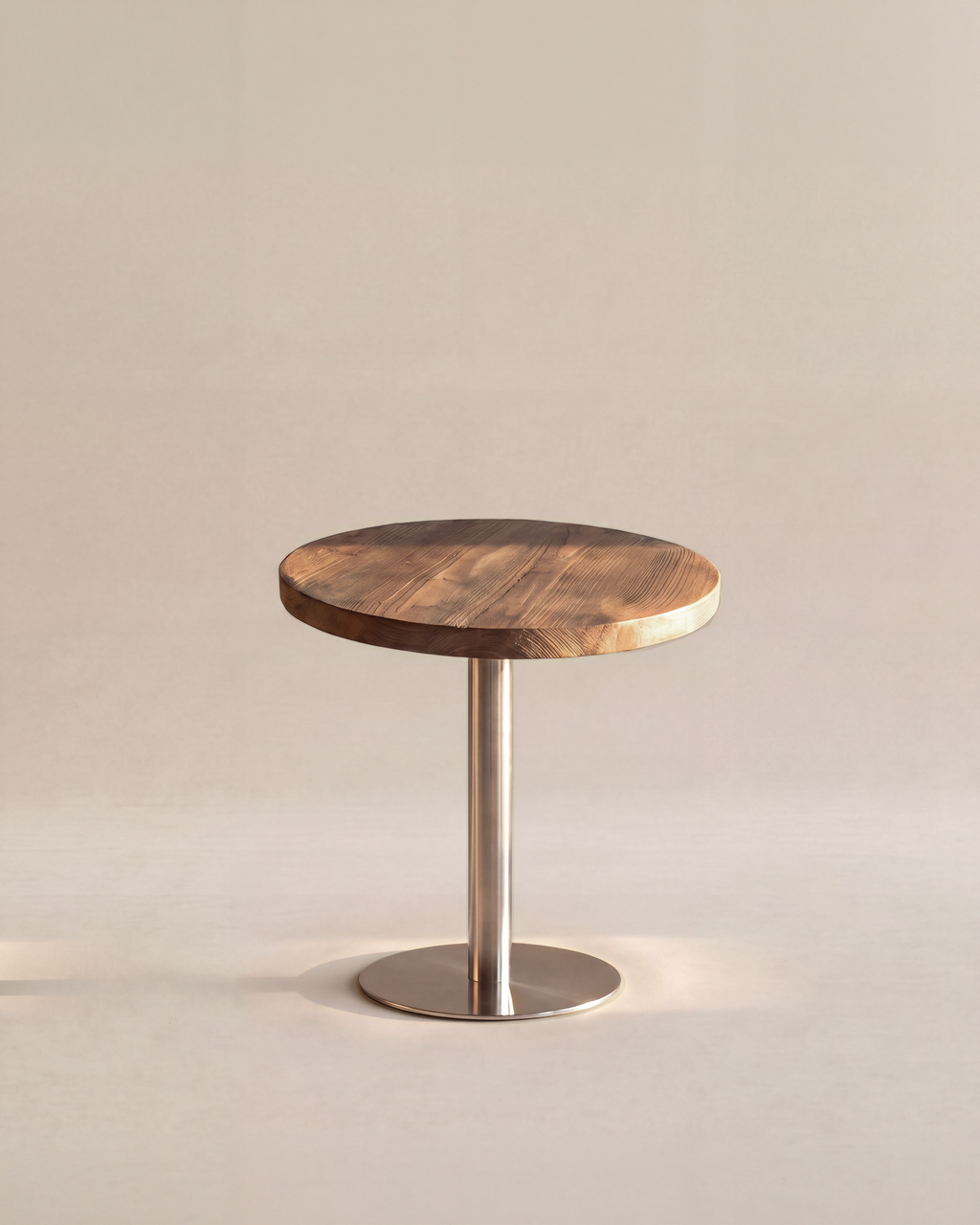 Round Table Top in Barnwood Brown