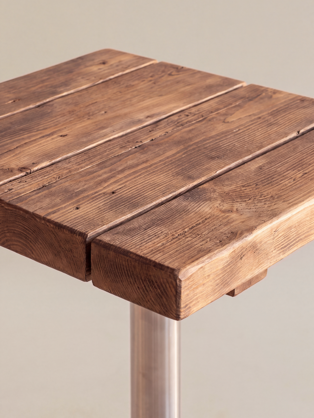 Slatted Square Table Top — alternative angle a
