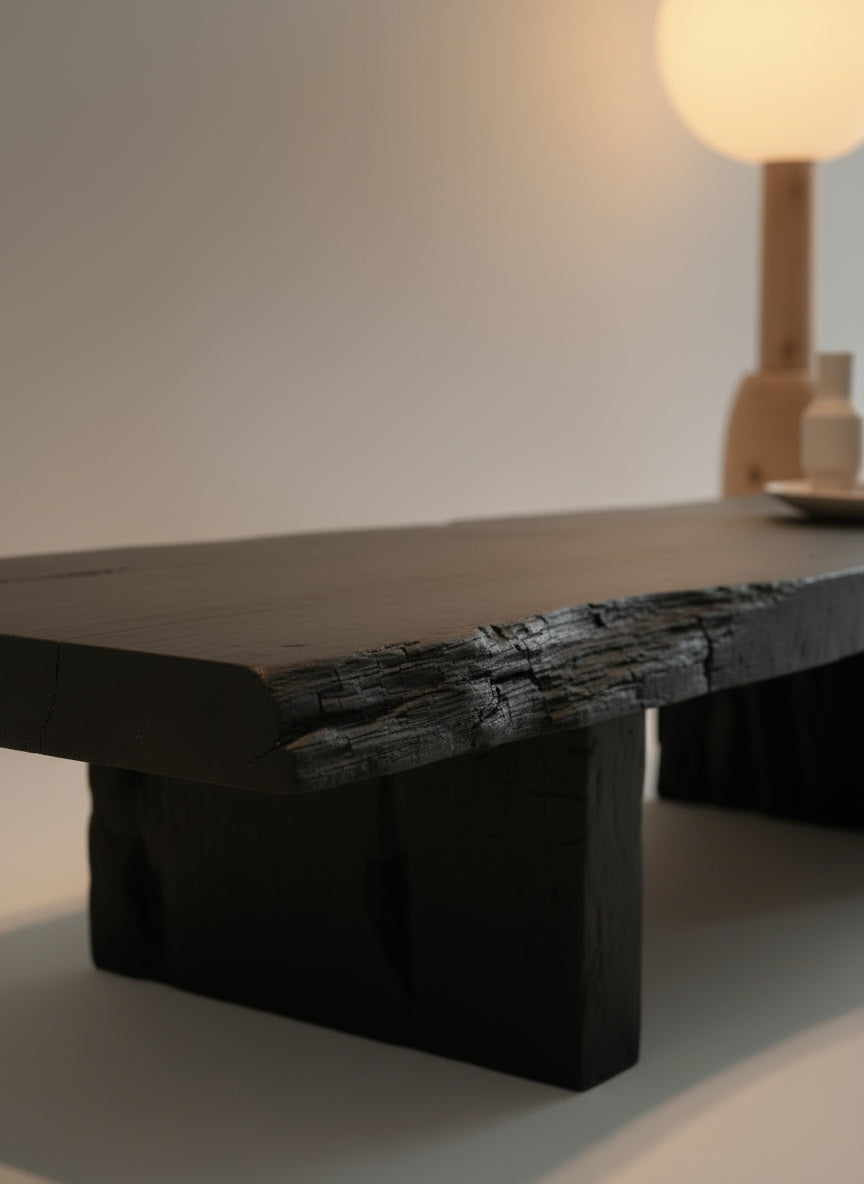 Black Slab Coffee Table