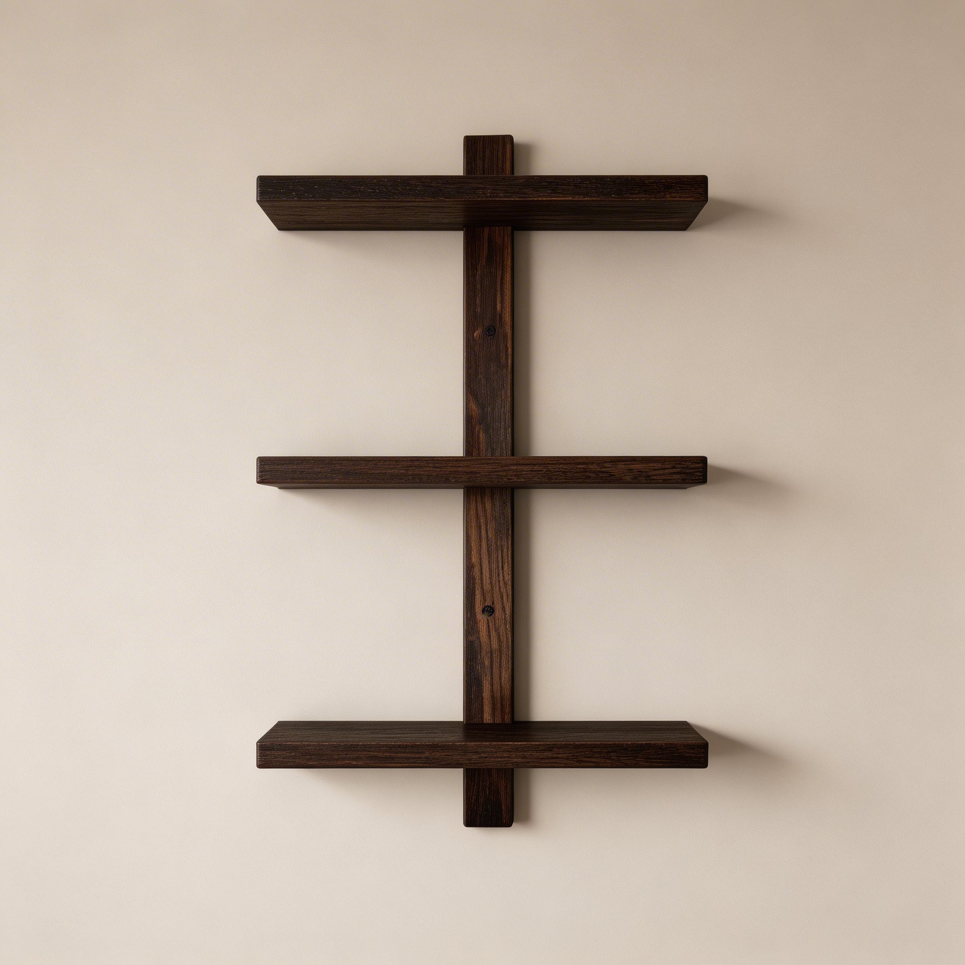 Tiered wall shelving