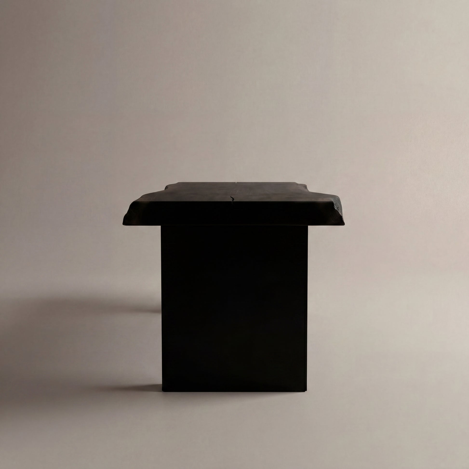 Black Slab Live Edge Bench Seat