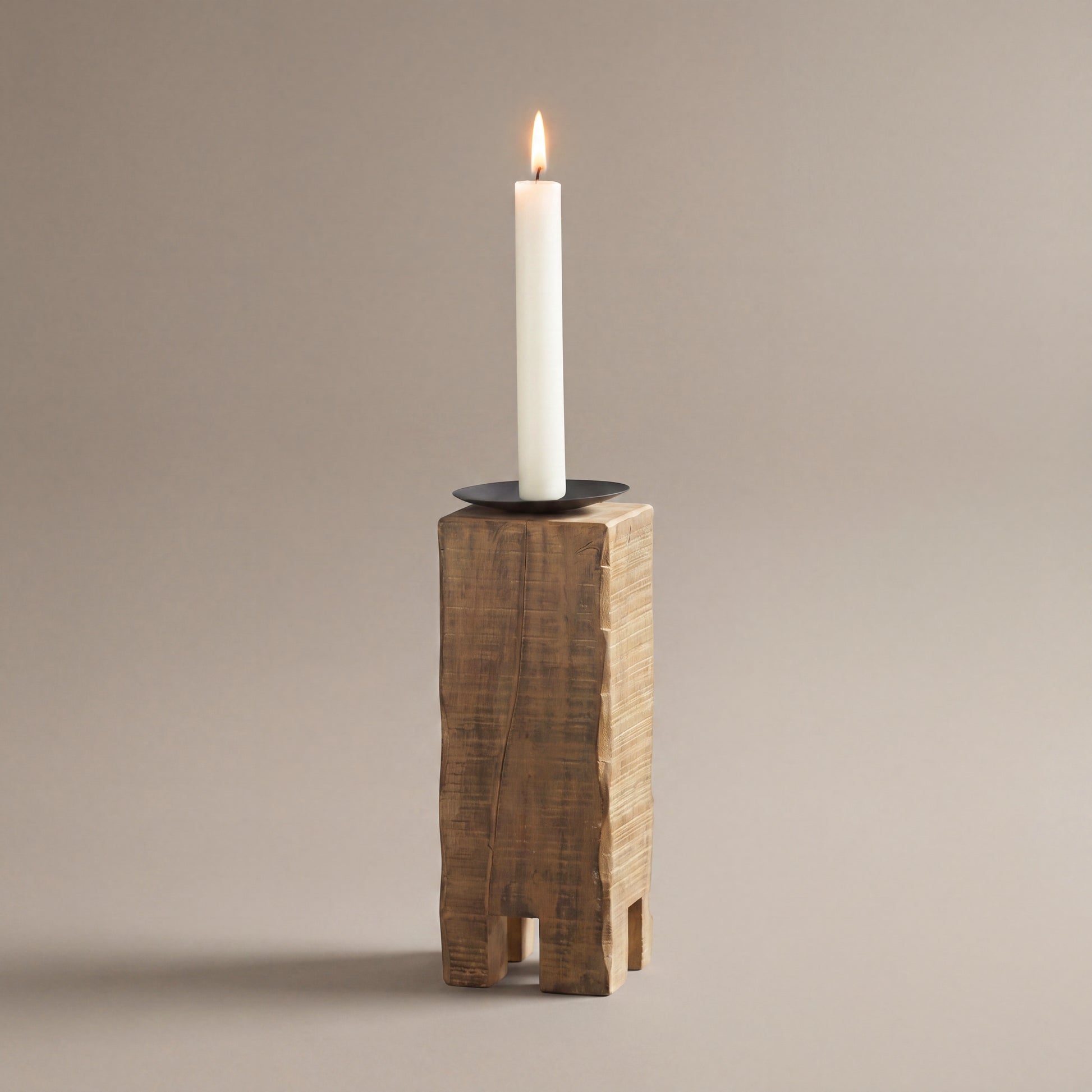 Carved Candle Holder